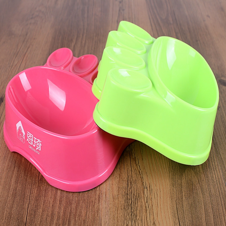 Cute Dog Travel Bowl Personalized Paw Pet Feeder